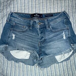 Hollister Women's Blue Denim Shorts